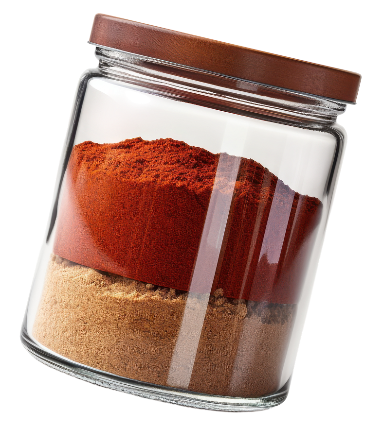 Frascos de especias envasadas para retail